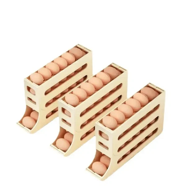 4-Layer Egg Storage Box Organizer - Image 2