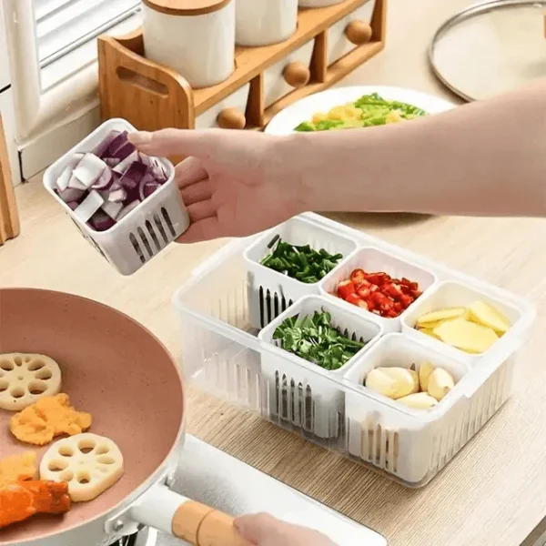 6 Grids Refrigerator Storage Box - Image 2