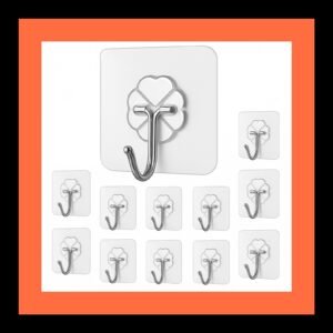Transparent Hook 10 pcs | Adhesive Stickers