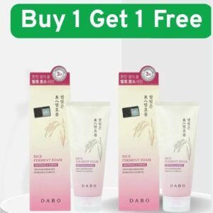 Dabo Whitening & Shining Rice Ferment Foam Face Wash-180ml Buy 1 Get 1 Free