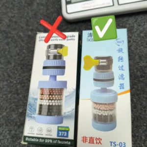 6-Layer Faucet Water Purifier Tap Filter | 360° Rotating Splash-Proof Nozzle